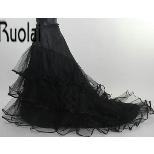 2015 Hot Sale Layers Puffy Hoops Rockabilly Fish Mermaid Long Train Petticoat Underskirt Crinoline For Wedding Dress Accessories