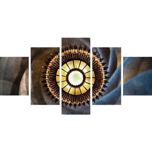 5 Pieces/Set Modern Abstract Wall Art High-Definition Screen Printed Images Picture Living Room Decoration Painting Calligraphy