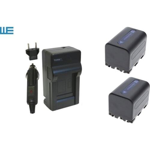 2x NP-FM70, NP-FM71, NP-QM70, NP-QM71, FM70, FM71, QM70 Batteries and Charger for Sony HVL-IRM, DCR-TRV140, DCR-PC100, HDR-HC1