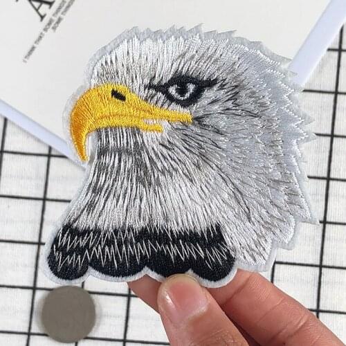 Eagle Patch for Clothing Iron on Embroidered Sew Applique Cute Fabric Badge DIY Apparel Shoes Hats Bag Diy Accessories