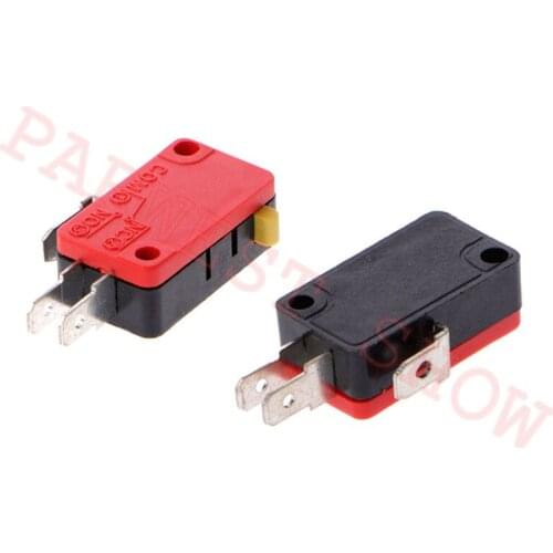 Free Shipping 20PCS/Lot 3 terminals Red Micro-switch For arcade push button/Arcade Game Machine push button micro switch