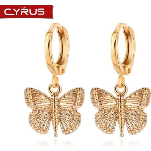 Bohemia Butterfly Drop Earrings Trendy Women Earrings Girl Jewelry Accessories for Girlfriend Weddings Party Gift 2020 Gold