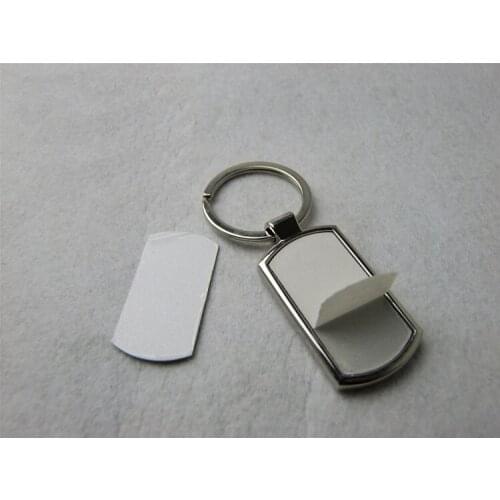 10pcs/lot Blank Sublimation Shield shape metal key chain bag pendants custom print photo OPP packing k3