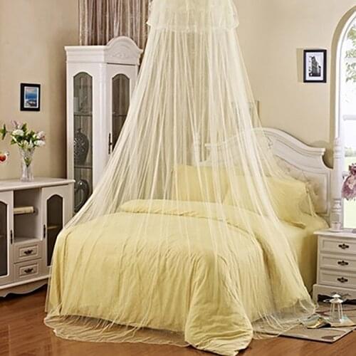 BLUELANS Elegant Lace Summer Mosquito Net Round Insect Reject Net Bed Canopy Polyester Mesh Mosquito Net Bedding Drop Shipping