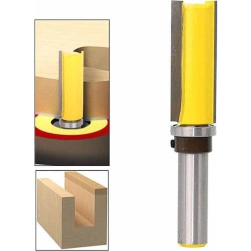 1/2 "Shank Flush Trim Router Bit Wood Cutter With Bearing for Wood Slotted Bit Milling Cutter Woodwork Milling Tools