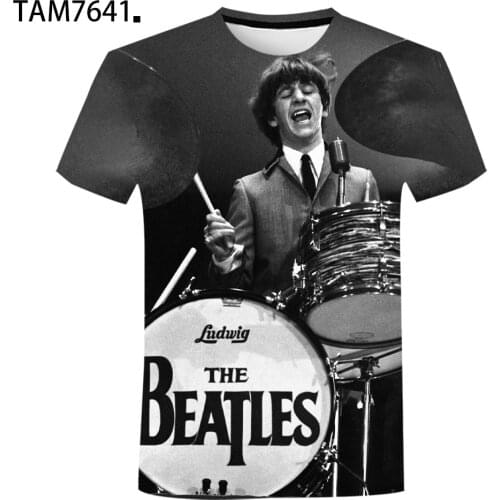 British Rock Band Summer New Boys Girls Street Style T-Shirt 3D Punk Young Couple Cute Short Sleeve Mans Fashion Cool Top