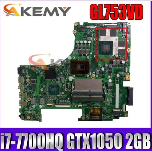 GL753VD i7-7700HQ CPU GTX1050 2GB VRAM N17P-GO-A1 Mainboard For ASUS ROG GL753VD Laptop Motherboard 100% Tested Free Shipping