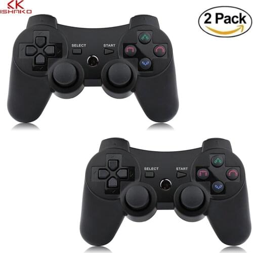 K Ishako 1PCS/2PCS Wireless Bluetooth Game Controller For p3 PS3 Controle Joystick Gamepad Joypad Game Remote Wireless