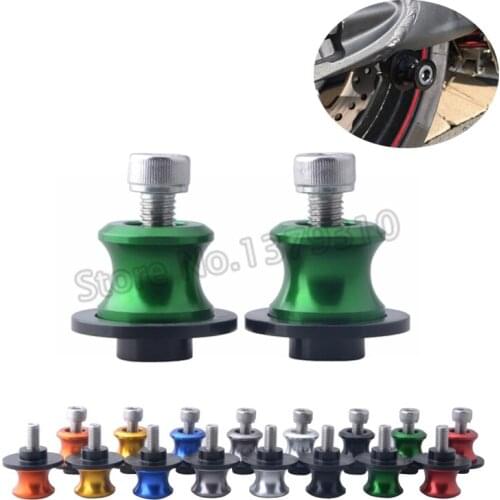Motorcycle Swingarm Slider Spools 8mm For Kawasaki Z800 ZX6R ZX10R Suzuki GSXR 750 1000