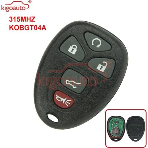Kigoauto KOBGT04A Remote key fob for Buick Cadillac Chevrolet 5 button 315mhz
