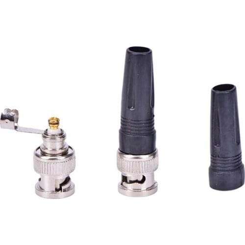 1pc Surveillance BNC Connector Male Plug Adapter For Twist-on Coaxial RG59 Cable For CCTV Camera Video/AUDIO Connector