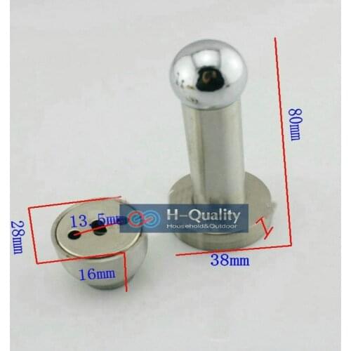 Round And Strong Handle Type 2PCS/Lot 80MM Long Strong Handle Stainless Steel Magnetic Door Kitchen Cabinet Door Stopper