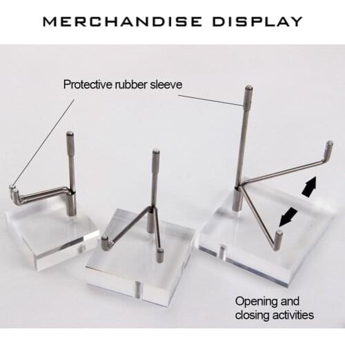 Metal Arm Mineral Fossils Stand Display Holder Rack For Crystal Minerals Sphere Base Home Support Decoration Acrylic Ores V5O2