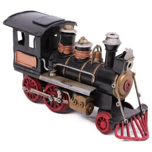 Handmade Metal Locomotive Train Toy Steam Locomotive Decorative Ornament Souvenir Gift