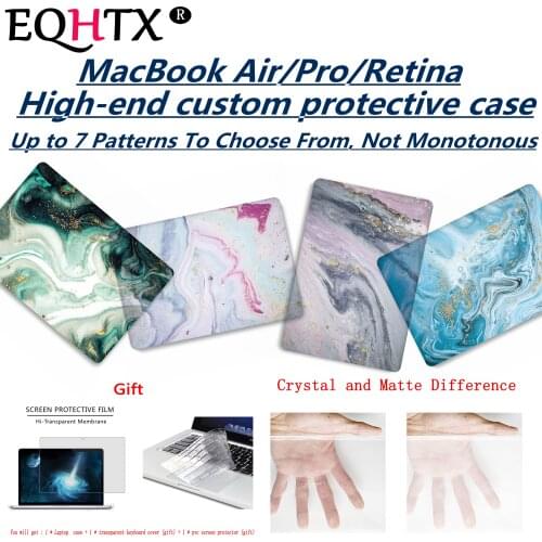 Marble Print Color Laptop Case For MacBook Air Retina Pro 11 12 13 15 16 inch,2020 For MacBook Air Pro 13 15 inch+with Touch Bar