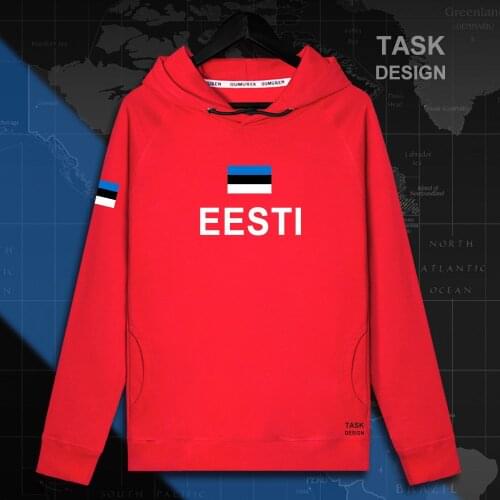 Estonia Estonian EST Eesti mens hoodie pullovers hoodies men sweatshirt streetwear clothing hip hop tracksuit nation flag Spring