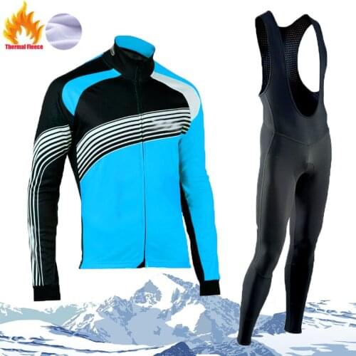 2021 STRAVA Cycling Jersey Set Winter Fleece Pro Mountian Bicycle Clothes Wear Ropa Ciclismo Racing Bike Clothing Cycling Set