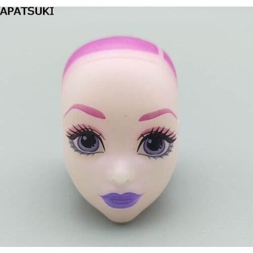 Soft Bald Doll Head For Monster High Doll Head BJD Dolls Practicing Makeup Monster Head 1/6 Doll Accessories