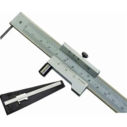 0-200mm Marking Vernier Caliper With Carbide Scriber Parallel Marking Gauging Ruler Measuring Instrument Tool send 1ps needle