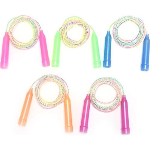 1PC Soft PVC Skip Rope For Kids Fast Skipping Jumping Rope Color Random Portable Kids Jump Rope Crossfit Fitness Sports Training