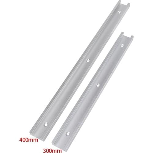 Aluminum Alloy T-Track Miter Track Jig Fixture T-Slot Slider Woodworking Pressboard Clamp DIY Workbench Machine Tools 2 Sizes
