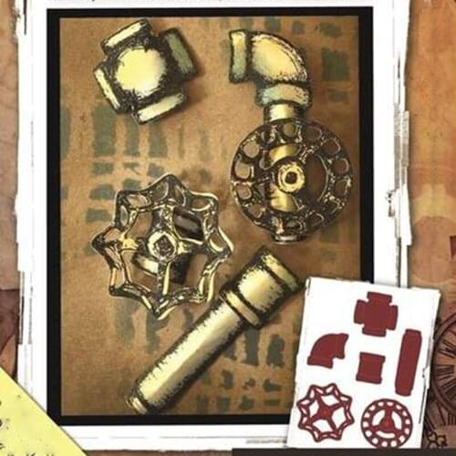 Gear Tool Parts Metal Cutting Dies Stencils for DIY Scrapbooking Photo Album Decorative Embossing Cards Craft Supplier Die Cu