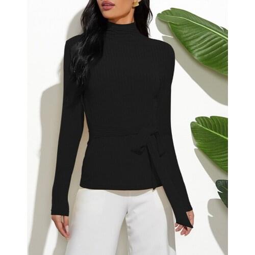 2020 Woman Autumn Winter Turtleneck Sweater Fashion Womens Yellow Thin Knitted Sweaters Tops Solid color Slim Pullover Jumpers