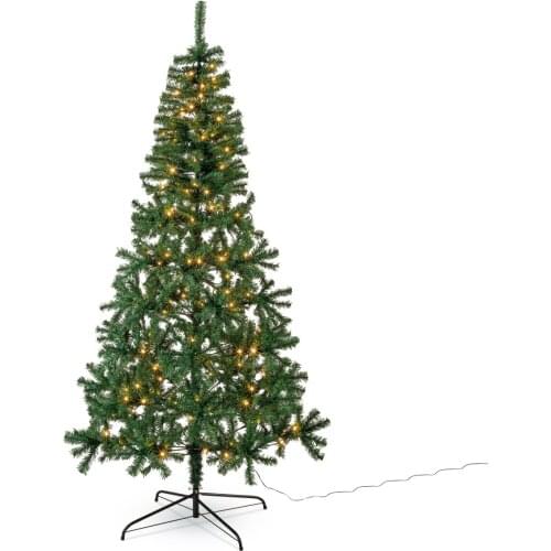 2.1 M High Green with 180 Lights Christmas Tree Factory Foreign Trade Direct Sales Home Store Holiday Decoration Lighting
