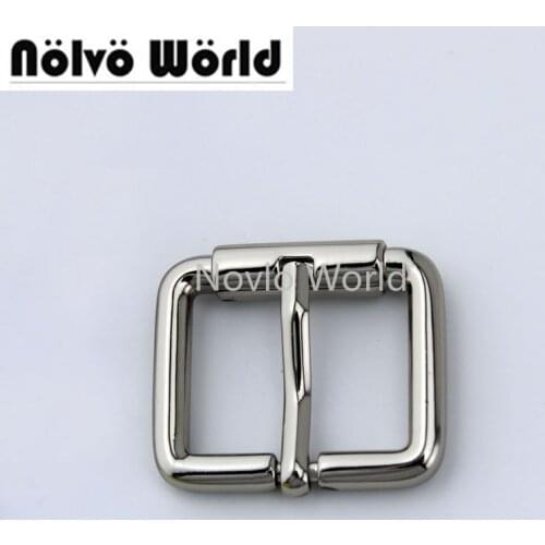 30pcs Inner 25mm (1") X20mm nickel color turn buckle square pin buckle belt buckle