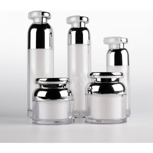 300pcs/lot top quality 30ml 50ml 100ml Acrylic bottle pump bottles lotion bottle used for Cosmetic Essence Containe
