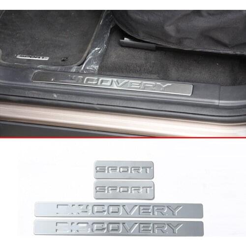 4Pcs Stainless Steel Door Sill Scuff Plate Trim Thresholds Guards Sills For Land Rover Discovery Sport 2015-2020 Car Styling