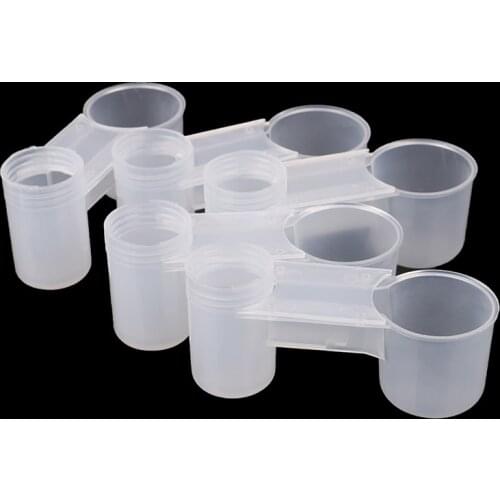 5Pcs Plastic Bird Feeder Clear Water Bottle Drinker Cup Pet Feeding Tools For Pigeon Bird Accessories