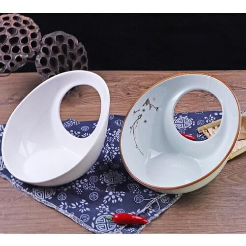 18cm irregular artistic design dish custom arrangement restaurant cutlery plates bowl kitchen utensils