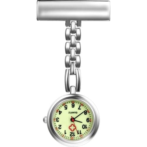 LANCARDO Fashion Girls Nurse Watchs Simple Alloy Quartz Clock Doctor Medical Portable Brooch Pocket Relogio Feminino