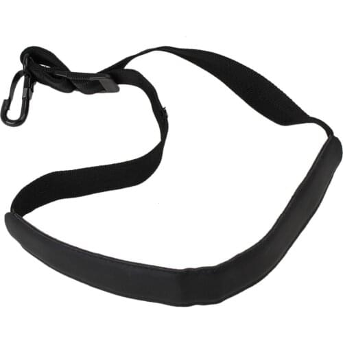 Black Adjustable Saxophone Strap Padded Neck Sling With Metal Hook Harness For Alto Tenor and Clarinet