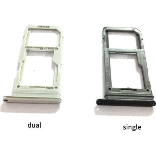 Sim Tray Holder For Samsung Galaxy S8 / S8 Plus SIM Card Tray Slot Holder Adapter Socket Repair Parts