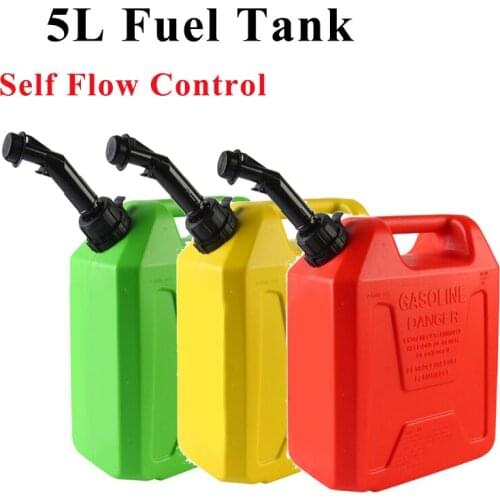 5L Jerry Can Gas Diesel Petrol Fuel Tank Oil Container Gasoline Drums Car Motorcycle Plastic Spare Petrol Tank Backup Fuel-jugs