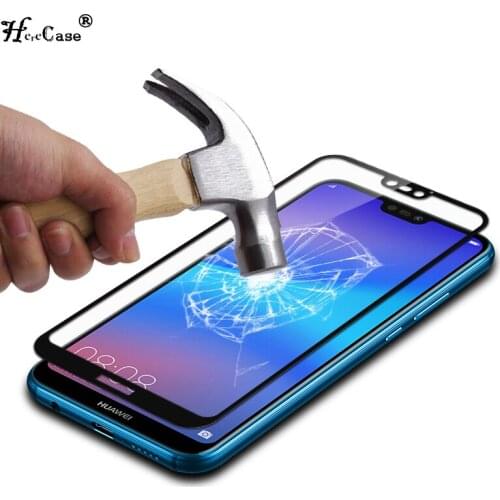 HereCase 9H Glass For Huawei P20 Lite Tempered Glass 3D Full Cover Screen Protector Armor Film For Huawei P20 Pro P 20 P20Lite