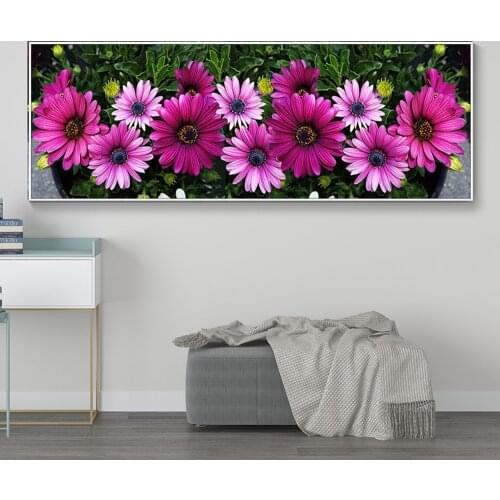 Huacan Diamond Painting Full Square/Round Daisy 5D DIY Diamonds Embroidery Kits Flower Decorations Home Gift