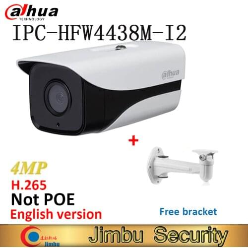IP camera Dahua IPC-HFW4438M-I2 H.265 HD network IR 80m WDR surveillance Security Camera Onvif bullet camera free bracket