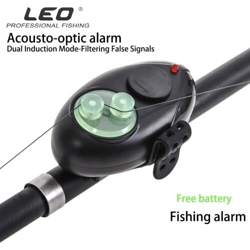 Leo Sea Fishing Alarm 28041 Bundled Acoustooptic Alarm Rock Fishing Accessories Pesca Electric Alarms Lure Tool PC Rubber Light