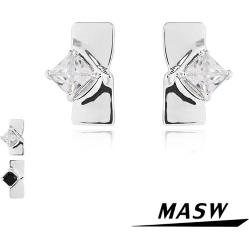 Серьги-гвоздики MASW China At AliExpress