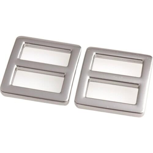 Metal Belt Buckle 18mm Silver Square Tri-glide Pin Buckle Slider Loop O D Ring Bag Shoes Clothes Leather Belt Part Accessories