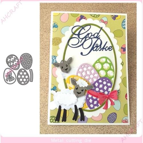 Easter Eggs Metal Cutting Dies for DIY Scrapbooking Photo Album Decorative Embossing PaperCard Crafts Die2021