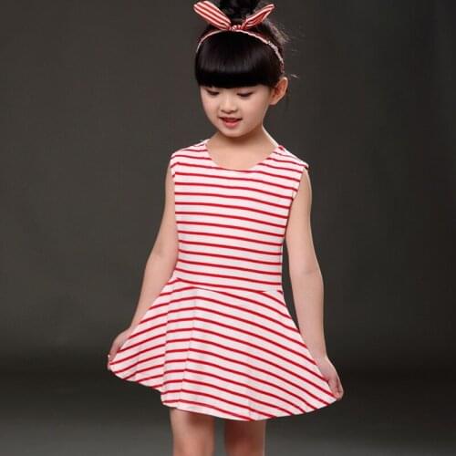 Fashion 2020 Newborn Baby Girl Toddler Infant Stripe Princess Dress Summer Outfit Girls Dresses 1-4Y Vestidos Bebe Kids Clothes