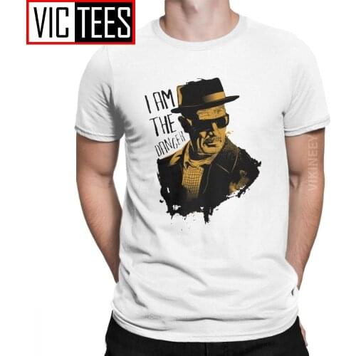 Men Breaking Bad I Am The Danger 2 T Shirt Pure Cotton Camisas Hombre Vintage Homme New Arrival Tshirt