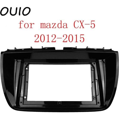 OUIO 9 inch car dashboard Double Din DVD frame decoration kit dashboard panel suitable for mazda CX-5 2012-2015 frame