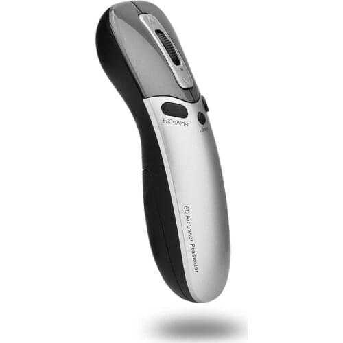 PR-05 6D Multifunction Air Laser Presenter 2.4G Wireless Presenter Mouse Gyro Sensing Air Mouse PPT Remote Control for Office