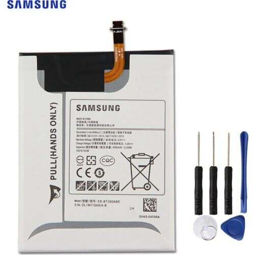 SAMSUNG Original Replacement Battery EB-BT280ABE For Samsung GALAXY Tab A 7.0 T280 T285 SM-T280 Authentic Battery 4000mAh