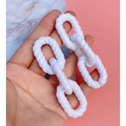 States jewelry long big style chain buckle yakeli stitching stud earrings pure personality T typhoon joker earrings